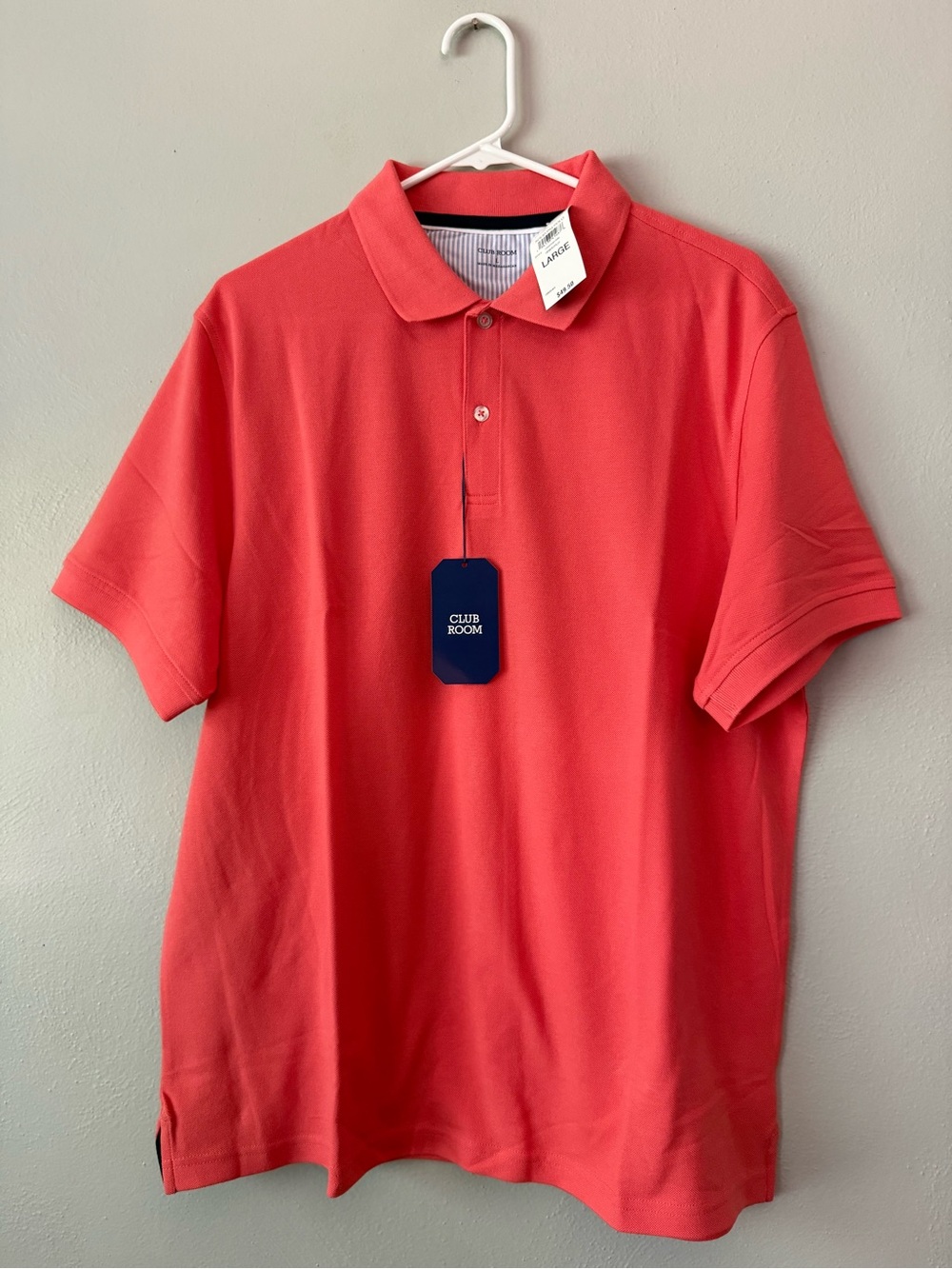 Club Room Short-Sleeve Polo - Grapefruit